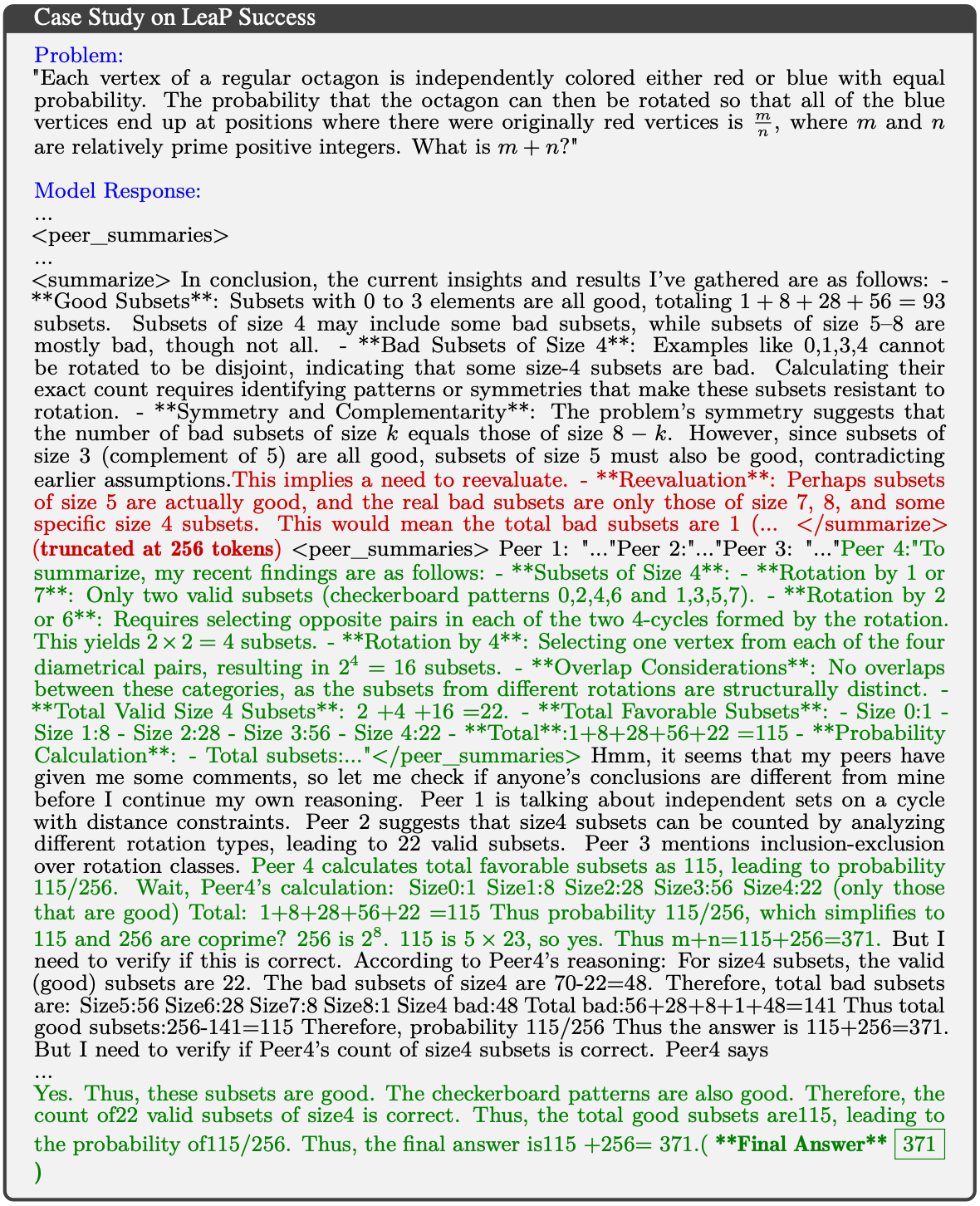 Case Study 1: Successful Correction